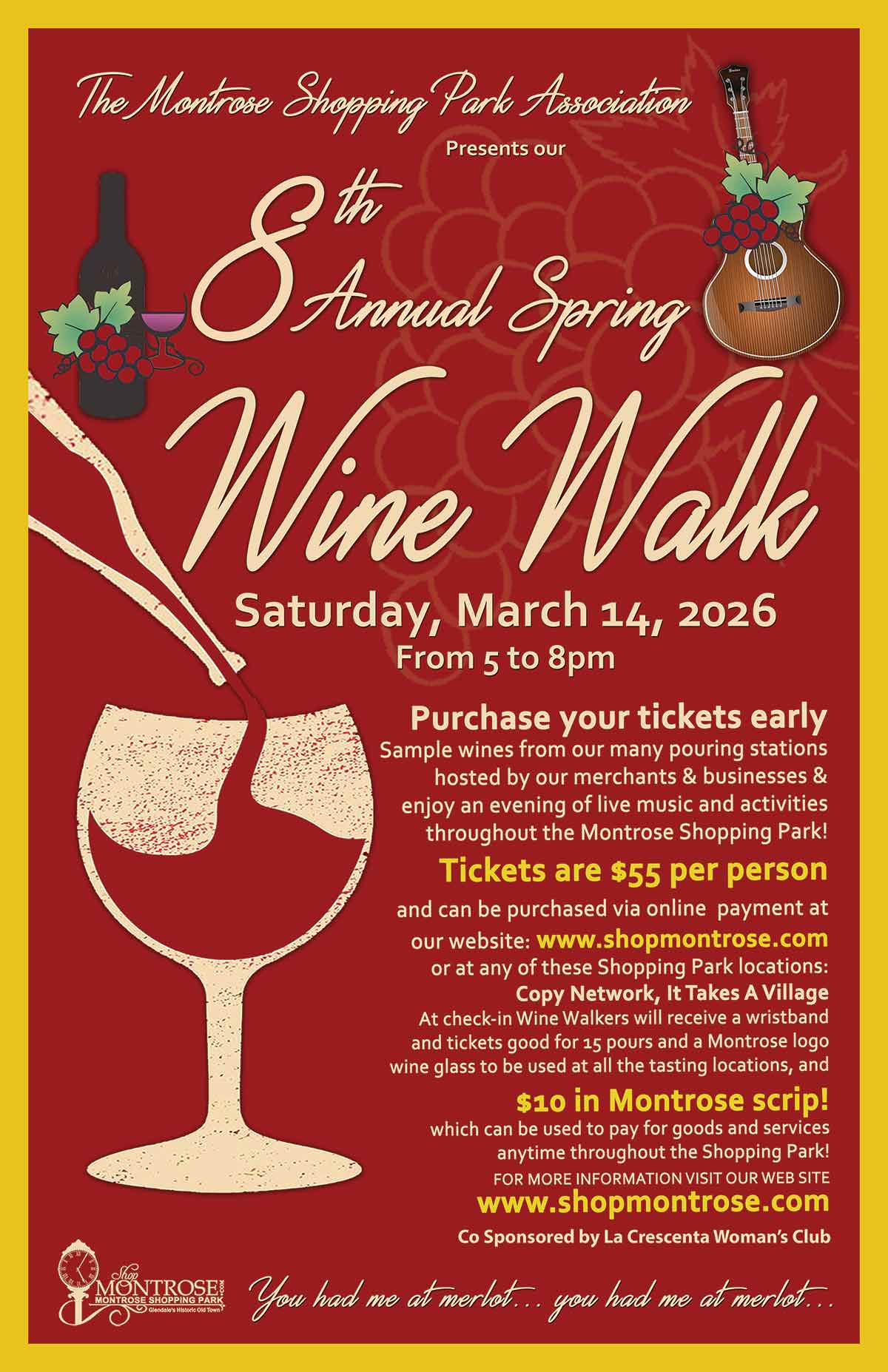 Annual Montrose Spring Wine Walk